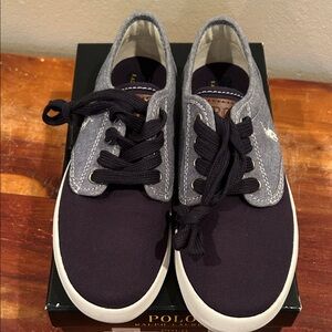 Ralph Lauren Dark Blue and Denim Blue Sneakers